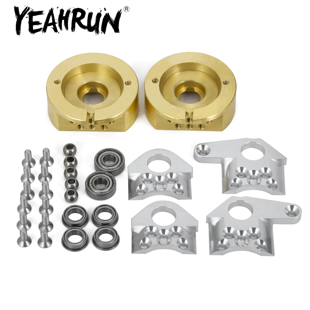 

Тяжелый латунный Внешний привод YEAHRUN 2 шт., противовес для Wraith 90018 1/10 RC Гусеничный автомобиль, обновленные детали