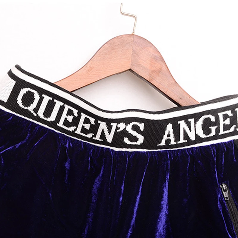 Женский бархатный комплект из двух предметов толстовка с v-образным вырезом и