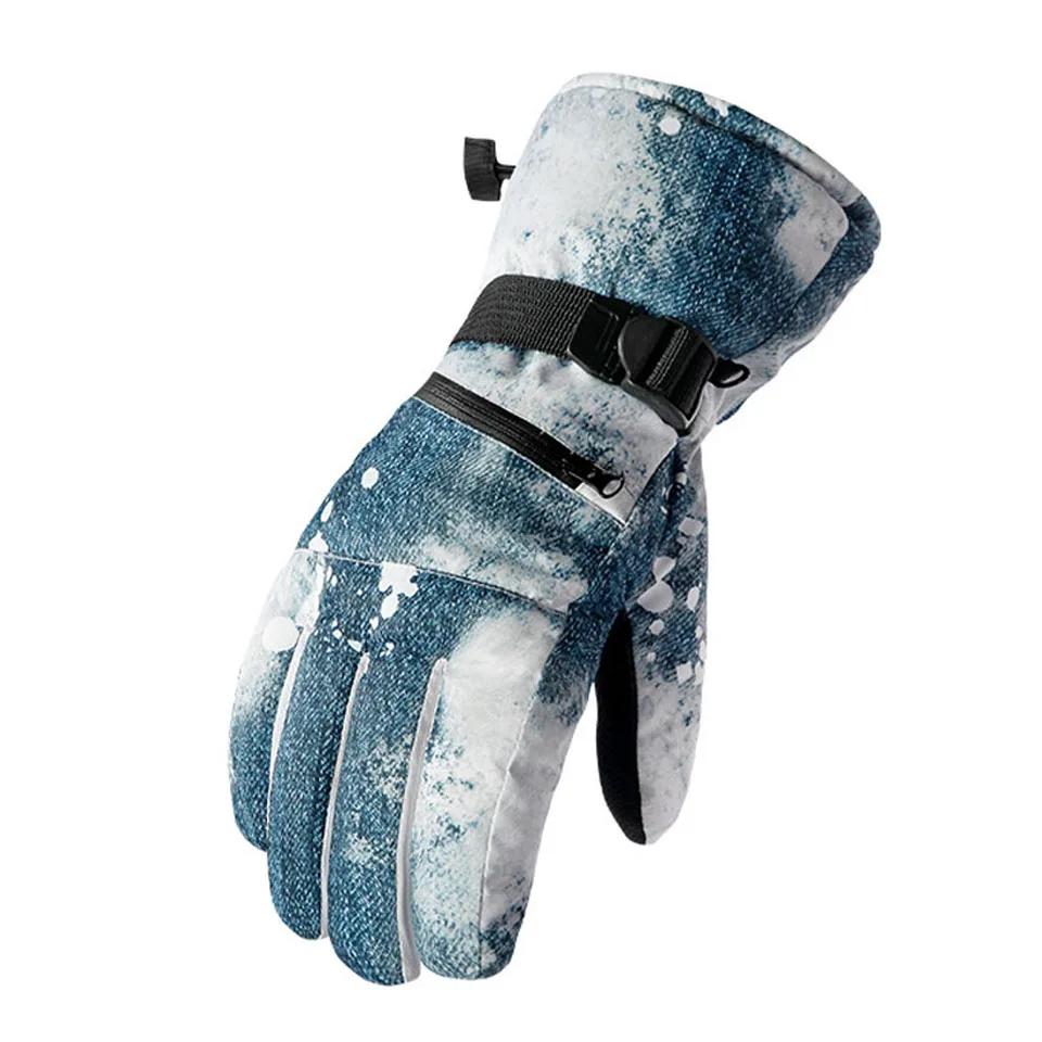 Зимние мужские лыжные перчатки высокого качества каракули женские теплые