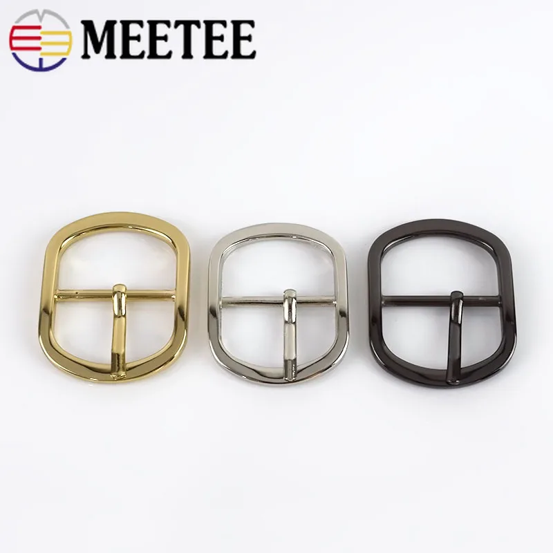 Meetee 5/10 шт 12/18/25/32 мм Металлические штырьковые роликовые пряжки для сумок обувь