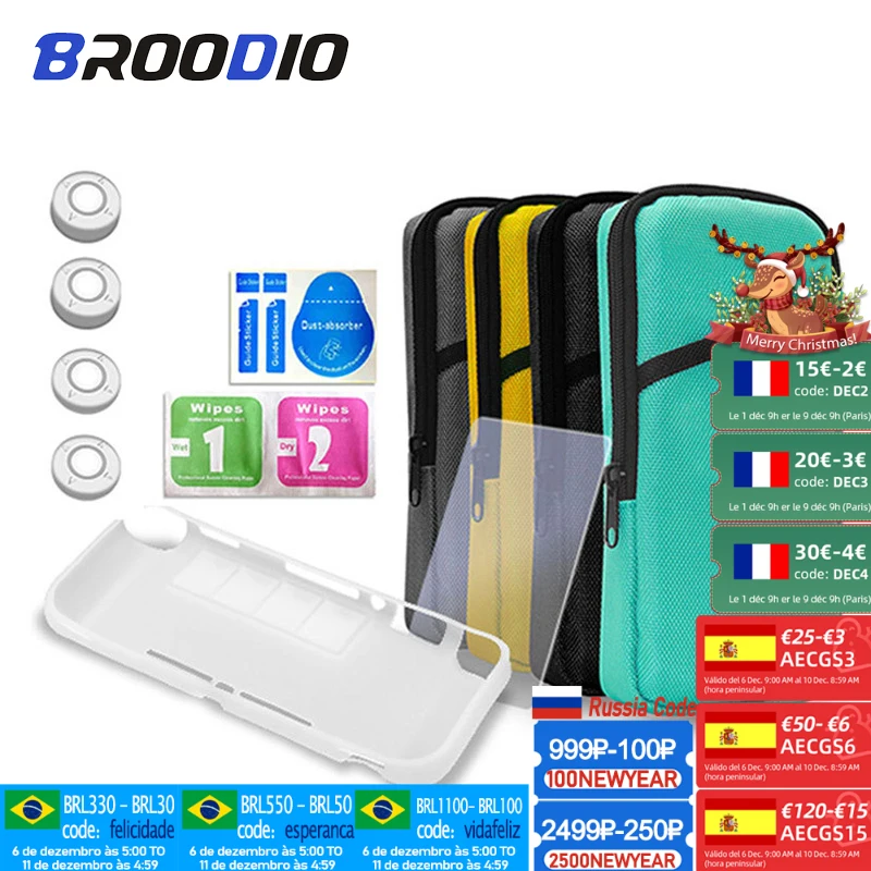 

7 in 1 Protection Kit For Nintendo Switch Game Console Bundle Case Kit Protable Carry Bag Pouch Protection Travel Bag Accessorie