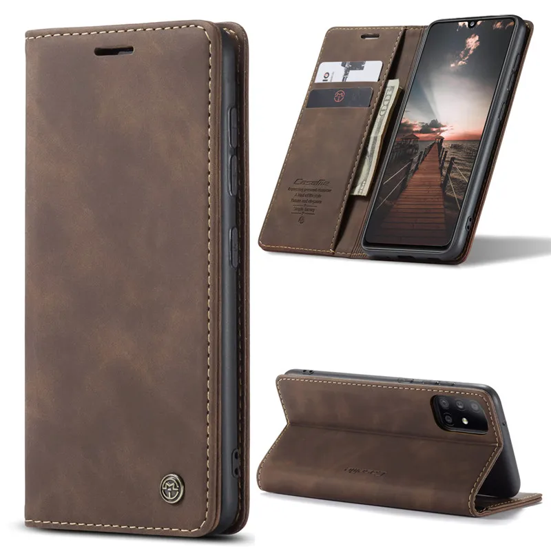 Vintage Leather Flip Case For Samsung Galaxy A31 A41 A30 A30S A40 A21S A52 A42 5G Luxury Book Cover Protective Shell Fundas | Мобильные