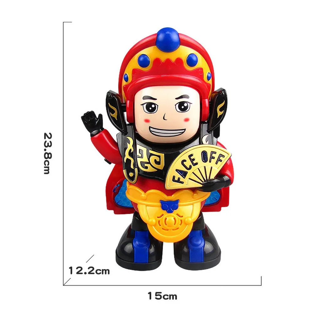 

Intelligent Chinese Opera Face Changing Doll Light Music Dancing Robot Children Toy Gift for Kids