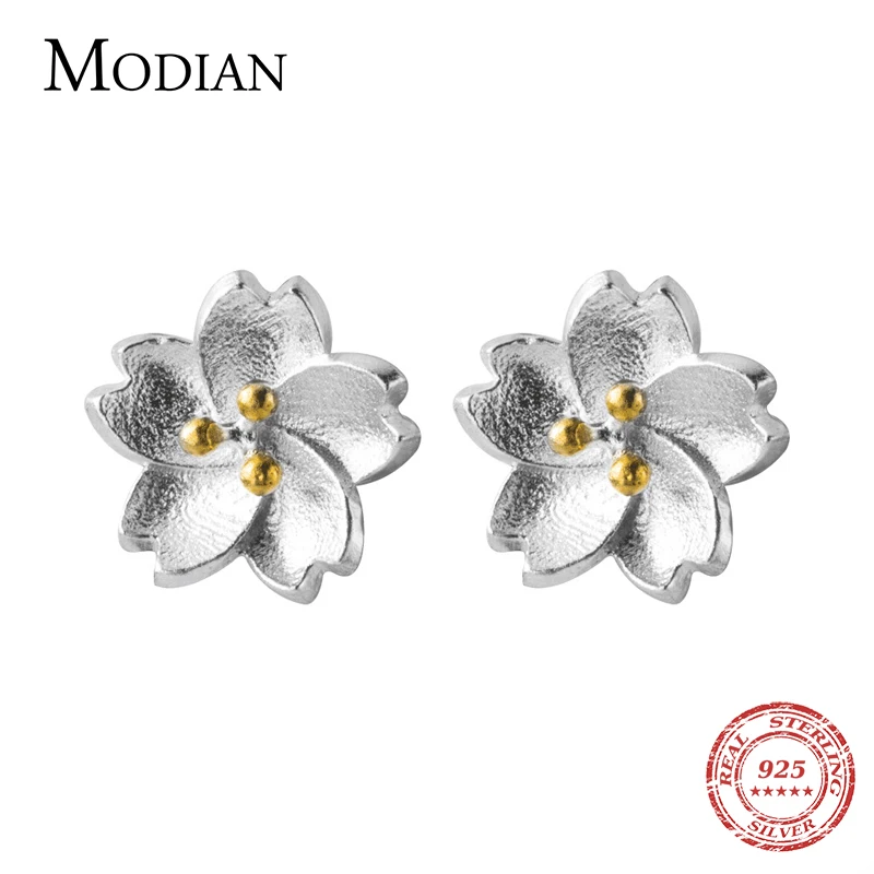 Modian новая распродажа чистого серебра 925 пробы цветок ромашка маленькие