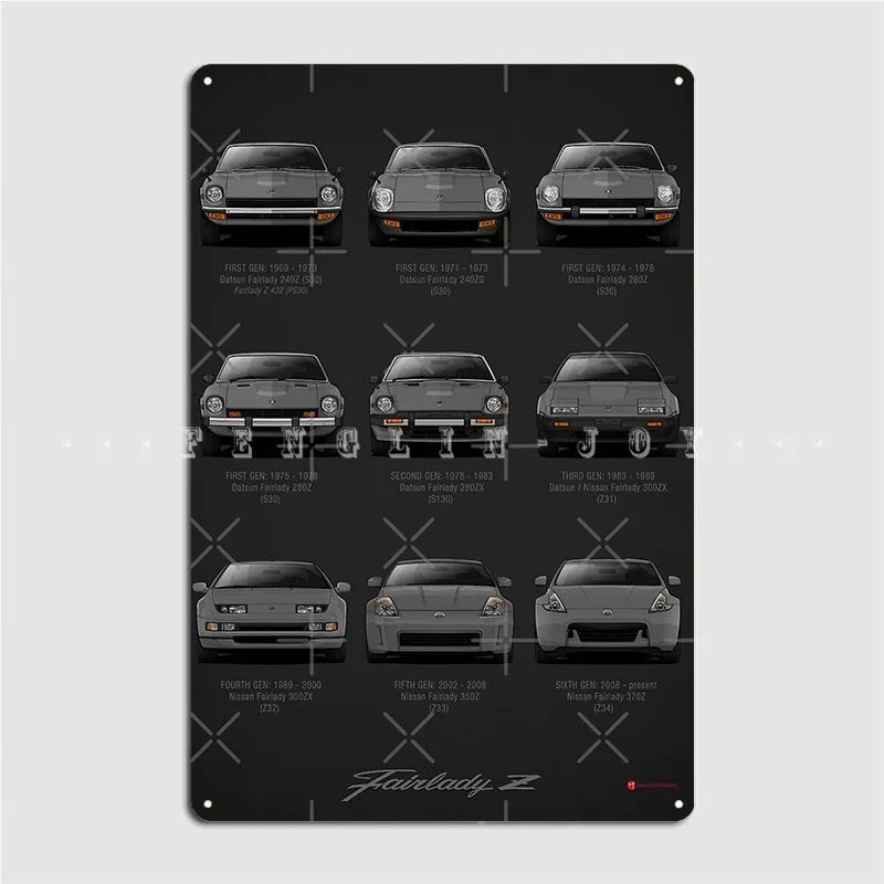 

История Datsun Fairlady Z V2 Технические характеристики металлический знак настенная роспись кино винтажные жестяные пластинки Sign постеры
