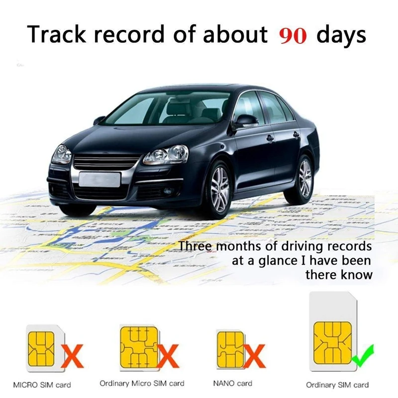 

LM002B Mini GPS Tracker Real-Time Portable Anti-Theft GPS Tracking with 4000MAh Battery Geo-Fence Recording for Kid Car