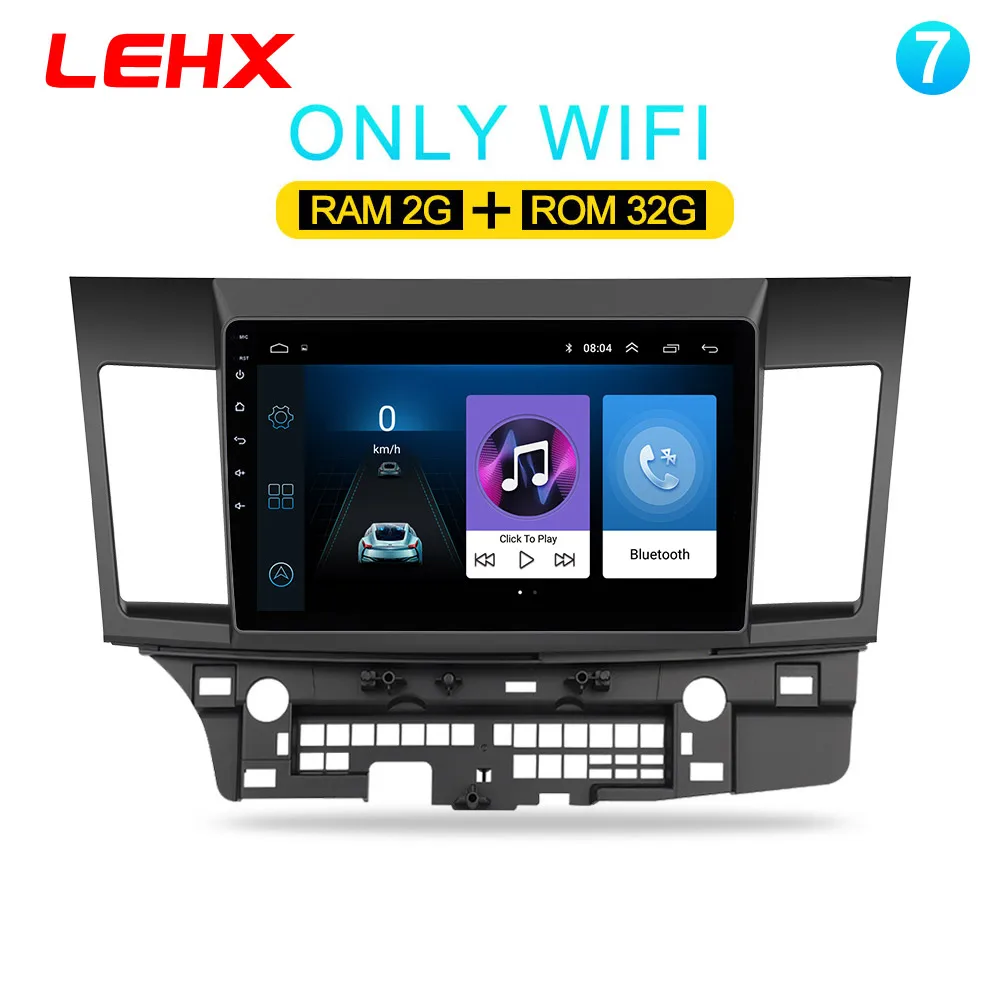 Автомобильный Android 8,1 автомобильный dvd мультимедиа для MITSUBISHI LANCER 10,1 дюймов 2 DIN Gps навигация Радио Видео Аудио плеер - Цвет: LAN-932-1