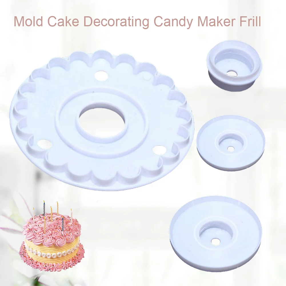 4 шт. резак для печенья с оборкой дома и кухни DIY выпечка Украшение Тортов мастикой