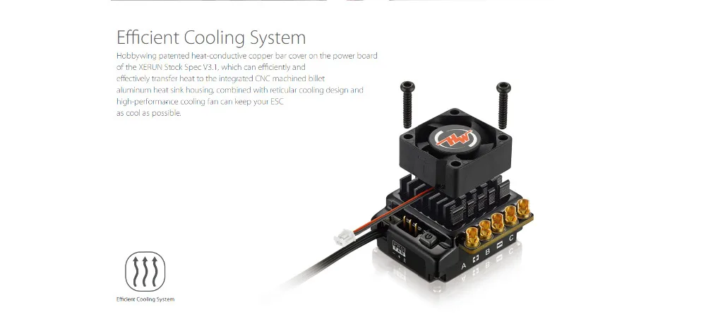 Hobbywing XeRun сток спец V3.1 100A ESC сенсорный бесщеточный конкурс для 1/10 1/12 масштаб по бездорожью RC Touring Buggy