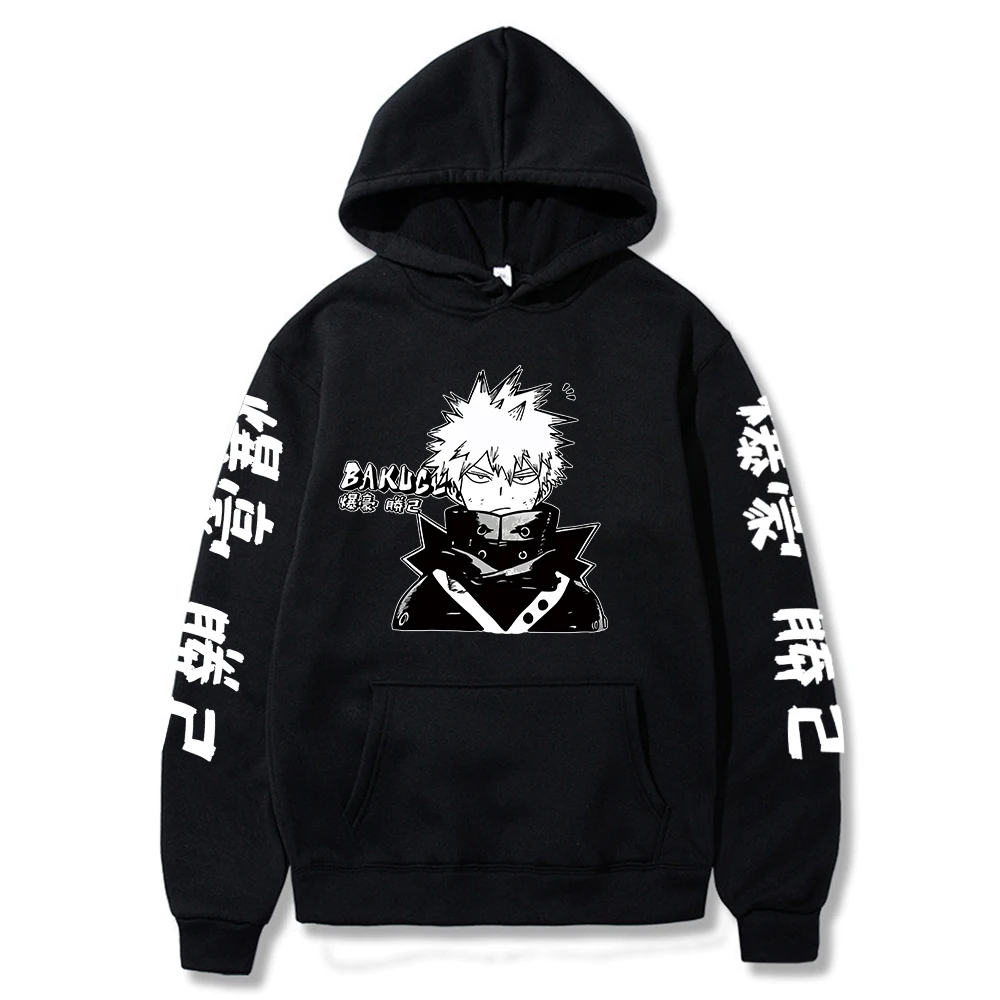

My Hero Academia Men Hoodie Harajuku Sweatshirt Bakugou Manga Japanese Anime Hoodies