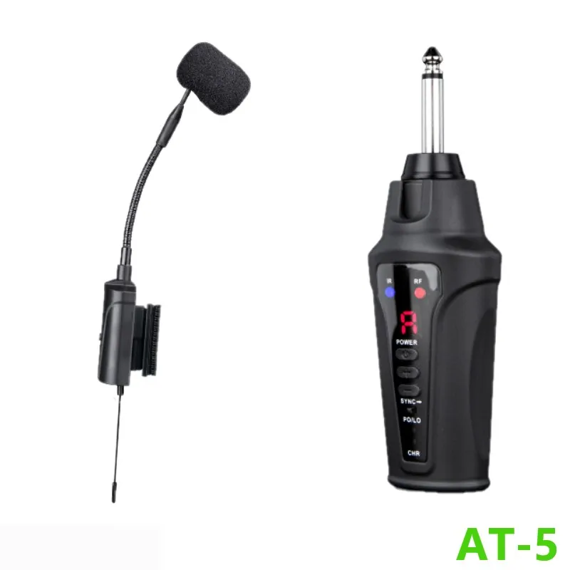 Ацемический беспроводной микрофон AT-5 для акустической гитары/аккордеона