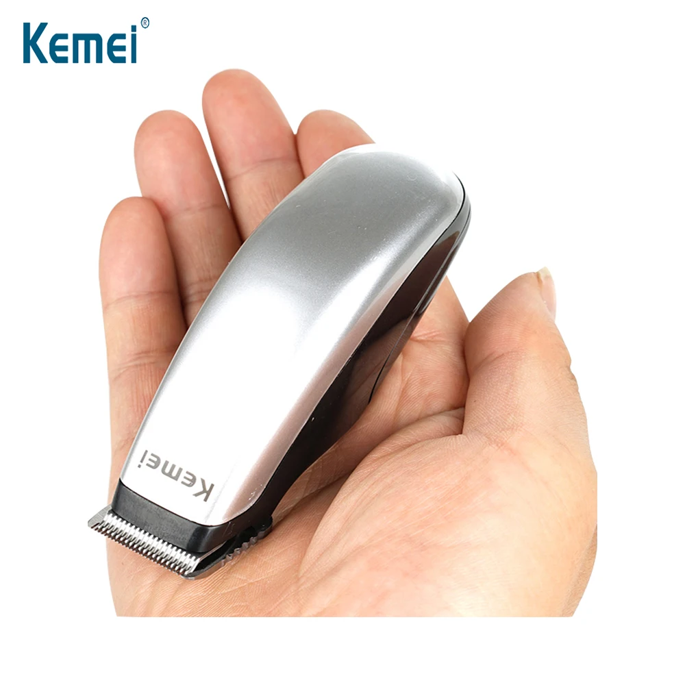 KEMEI электрический триммер для волос мини машинка стрижки борода Парикмахерская