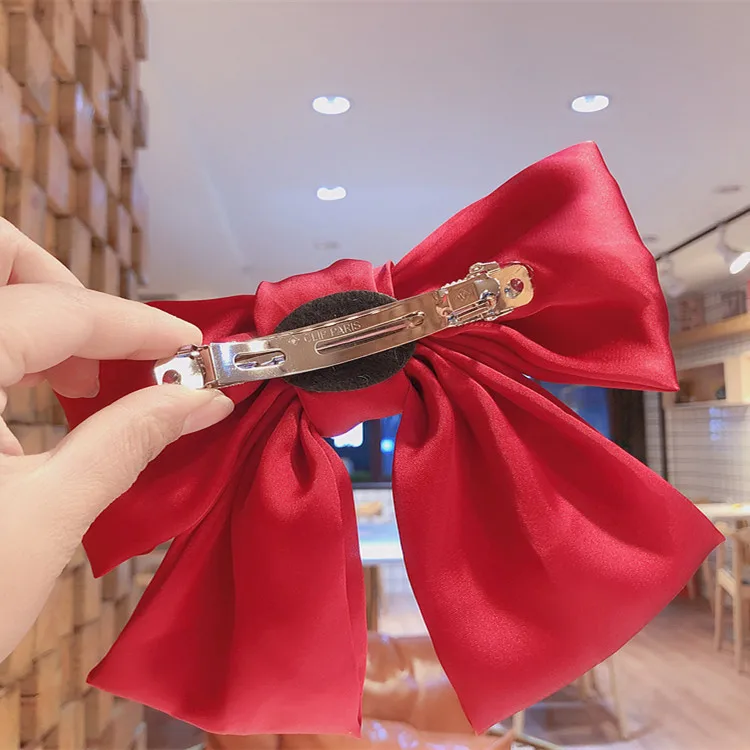 Женский тканевый зажим для волос однотонный краба аксессуар в Корейском стиле |