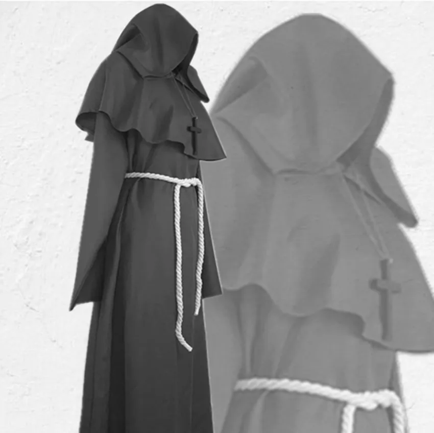 

Monk Clothing Wizard Clothing Priest Cos Clothing Halloween Cosplay Costume Medieval Ancient Decoration Robe
