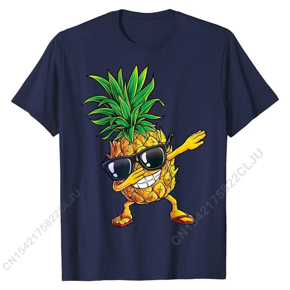 

Dabbing Pineapple Sunglasses T Shirt Aloha Beaches Hawaii T-Shirt New Coming Men Top Casual Shirt Cotton Customized