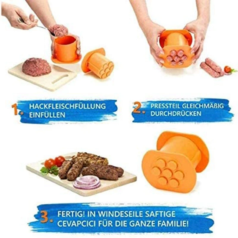 Колбасная машина-Пресс-антипригарное покрытие Кухня барбекю вечерние