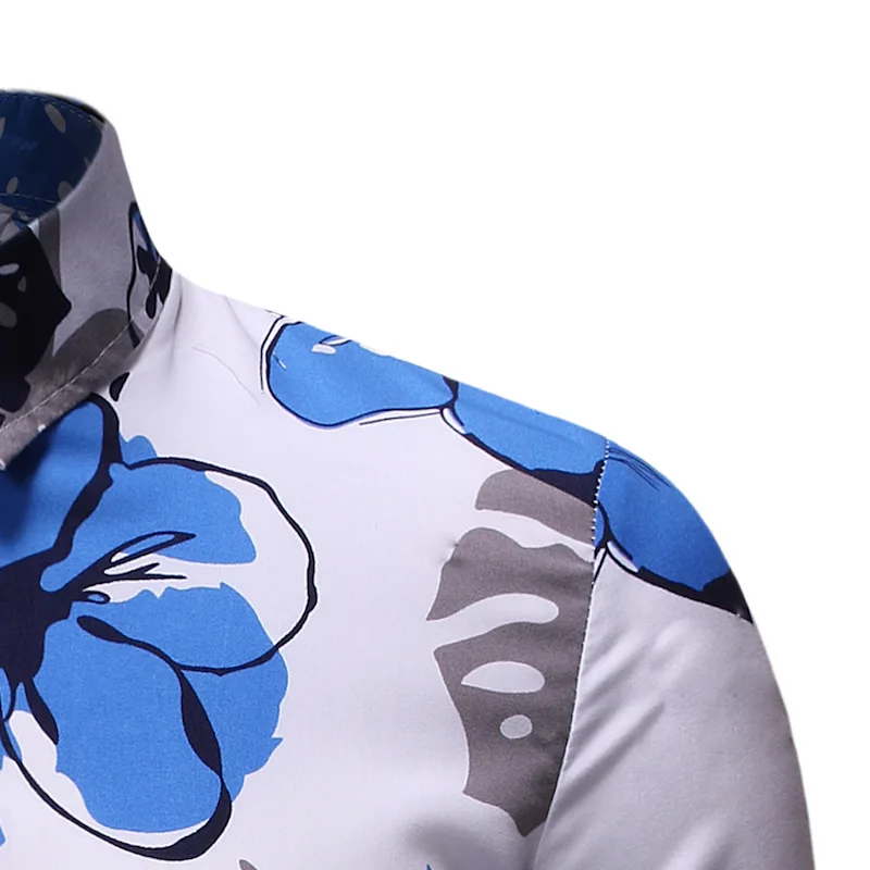 

Men's new style personalized leisure business Hawaiian shirt vacation creative short sleeve printed shirt men street wear