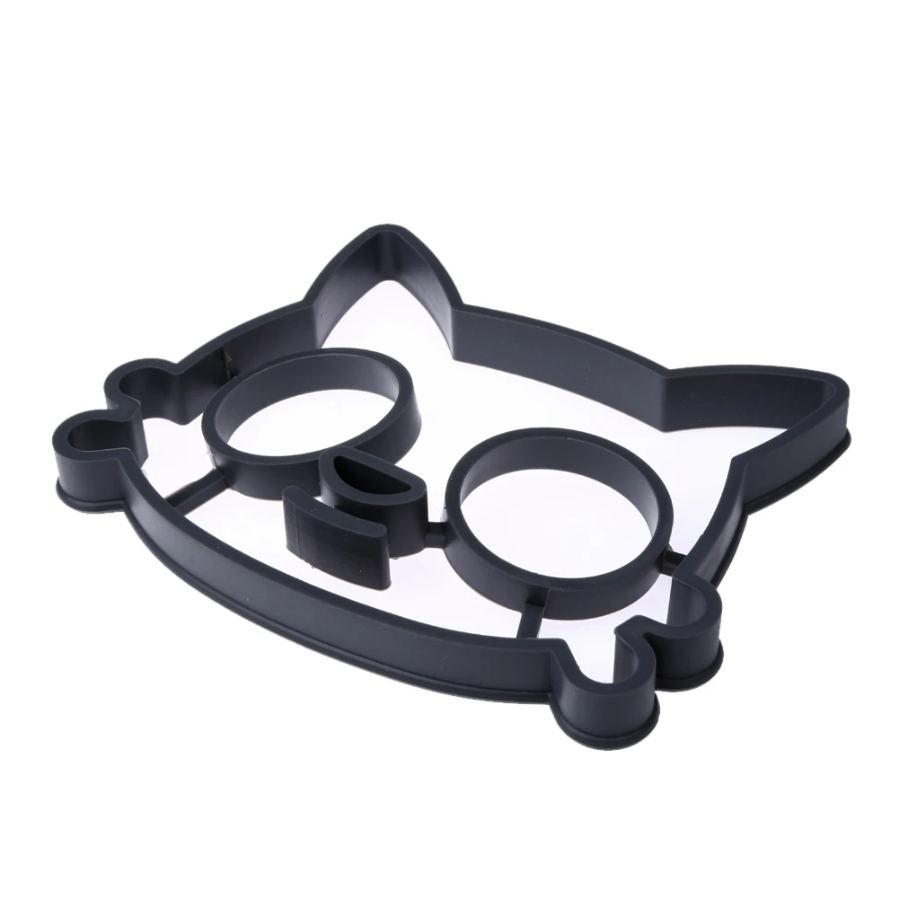 

Silicone Cat Thicker Silica Gel Form For Frying Eggs Tools Breakfast Omelette Mold Device Pancake Ring Egg Shaped Kitchen Tool
