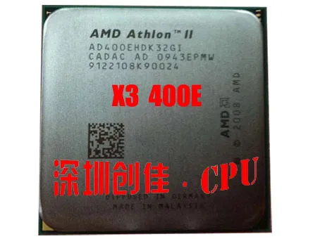 Процессор AMD Athlon II X3 400e, процессор 2,2 ГГц/1,5 МБ, кэш L2, трехъядерный процессор AM3 PGA938, настольный процессор, разбросанный процессор 405e