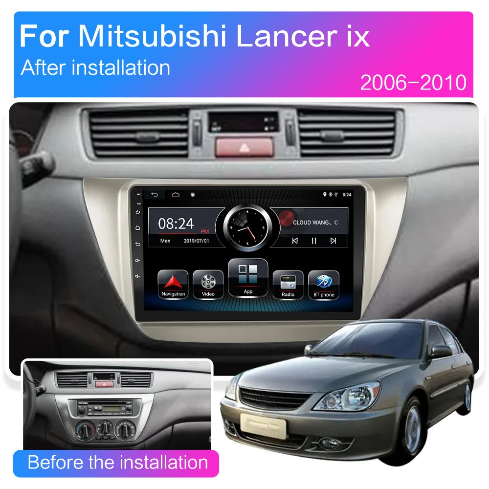 2 Гб ОЗУ Android 9 0 Автомобильный мультимедийный видеоплеер для MITSUBISHI LANCER IX 2006 2007 2008