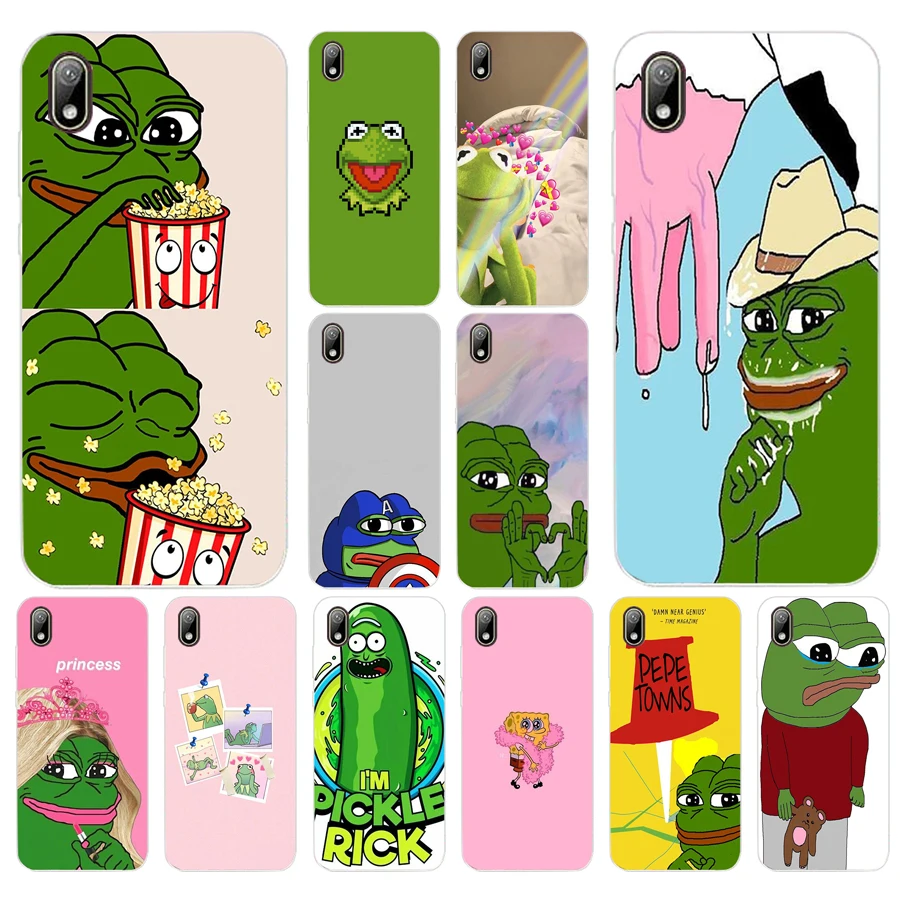 100AA забавные Пепе Лягушка Happy Cry силиконовый TPU Защитный чехол для мобильного