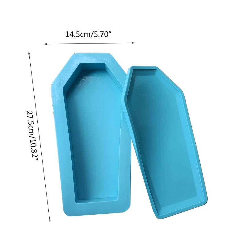 

13MC Coffin Box Epoxy Resin Mold Storage Case Silicone Mould DIY Crafts Polymer Clay Jewelry Container Making Tool