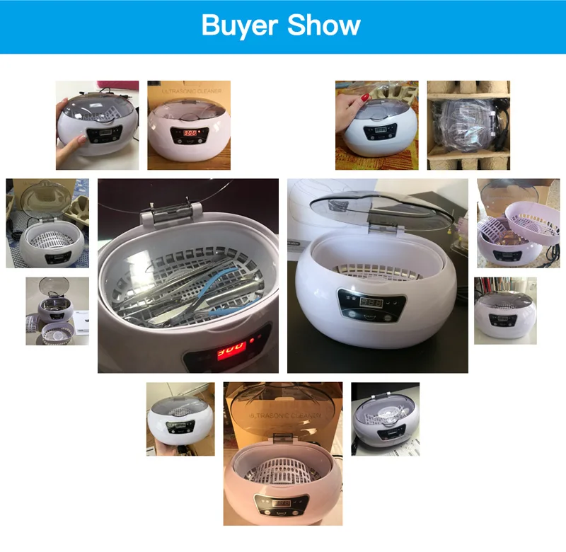 

600ml Ultrasonic Cleaner Manicure Tools Sonic Cleaning Jewelry Eyeglasses Denture Home Ultrasound Bath Washing Machine
