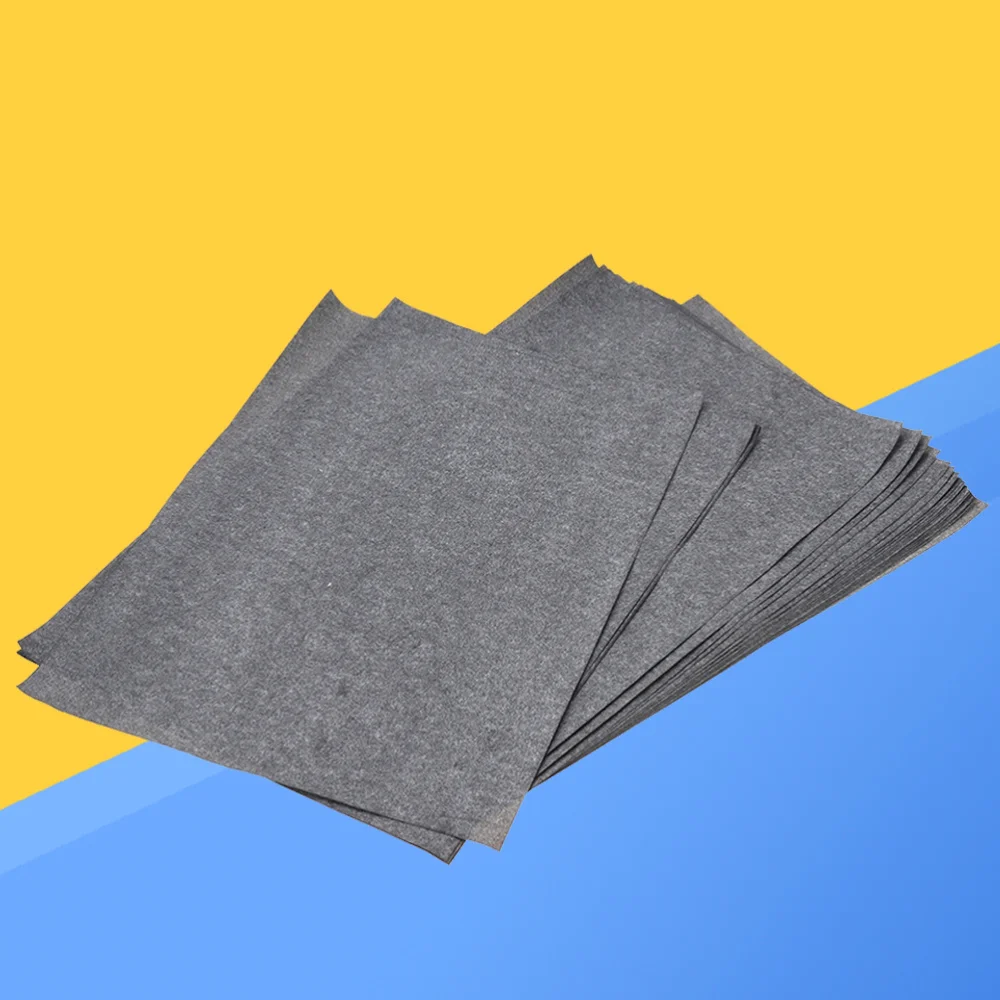 

50 Sheets/Bag Transfer Paper Tracing Paper Graphite Carbon Paper Painting Carbon Coated Paper (Gray and Black)