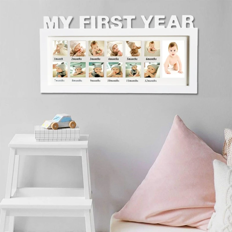 

Creative DIY 0-12 Month Baby Wall Hanging Pictures Display Stand Souvenirs Gift