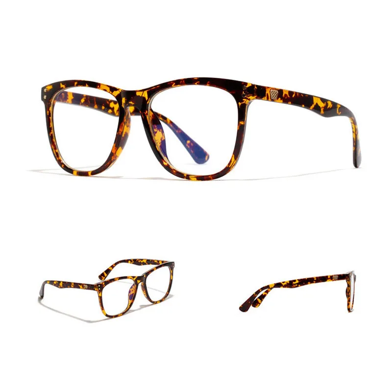 Anti Blue Ray Square Glasses Frame Women Men Transparent Optical Eyewear Vintage Blue Light Blocking Glasses Computer Goggle