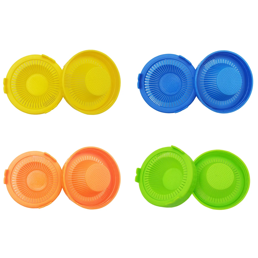 

2PCS Mason Jar Sprouting Lid Plastic Seed Sprouter Germination Cover Kit Sprouting Mason Jars Lid Food Grade Meshmulticolor