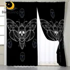 Занавески для гостиной, с 3D-принтом, в готическом стиле, 1 шт.