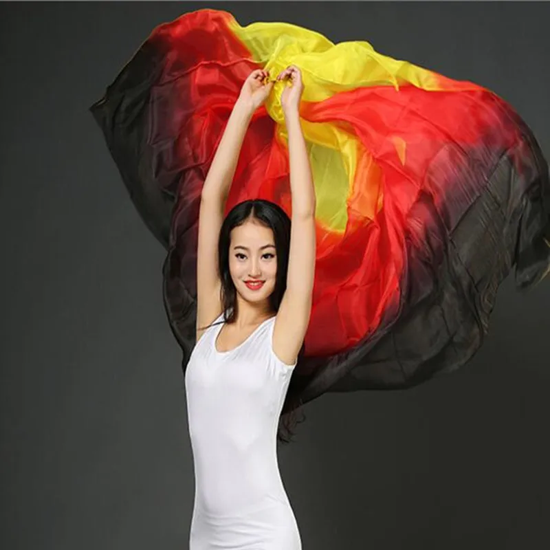 Шаль из шелка для танца живота 200/250/270 см