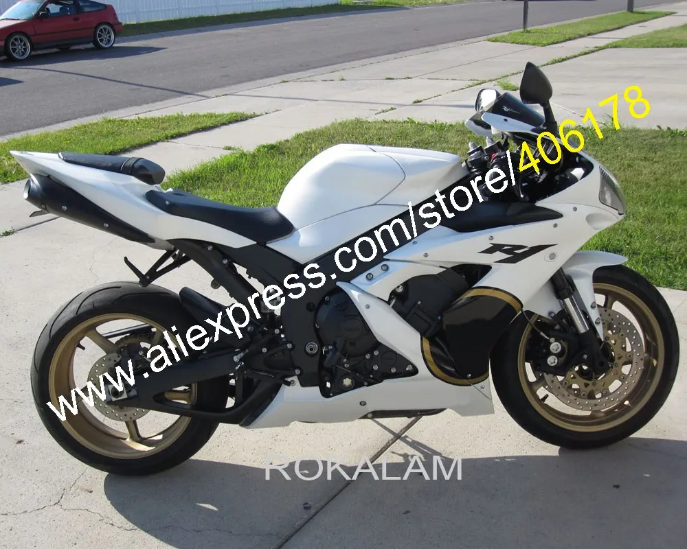 

Полностью белые Обтекатели для Yamaha 2004 2005 2006 YZF-R1 YZF R1 YZF-R1 ABS 04-06 ABS Plastic YZF1000 R1 (литьё под давлением)
