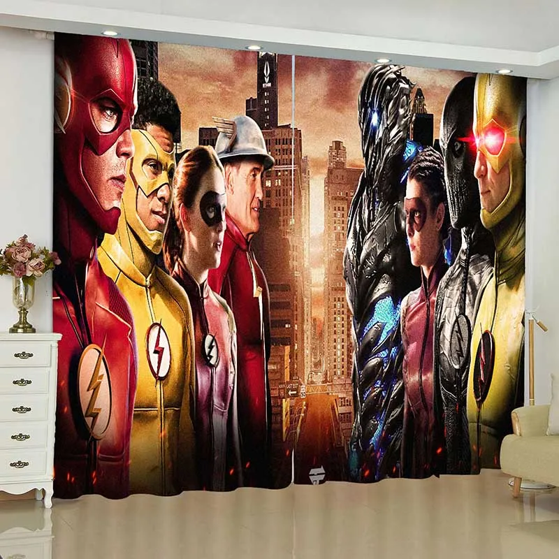 Justice League, занавески для окна, DC, Бэтмен, Wonder Woman, жалюзи, портьеры на окно, Затемненные занавески для гостиной - Цвет: 7