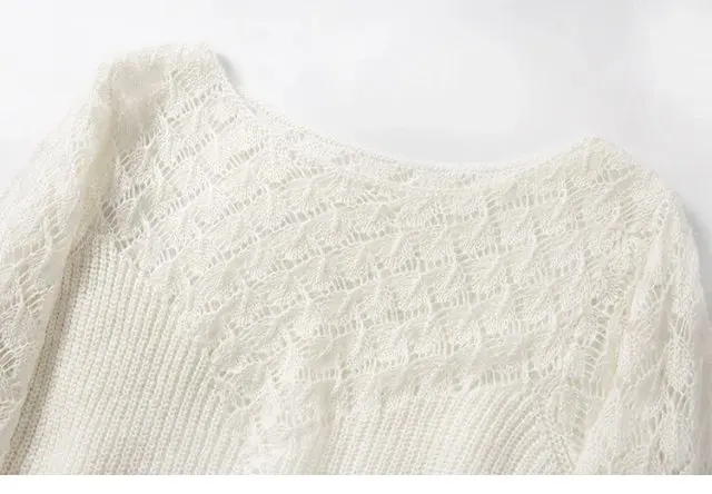 Elfbop мохеровый шерстяной ажурный пэчворк с длинным рукавом джемпер свитер