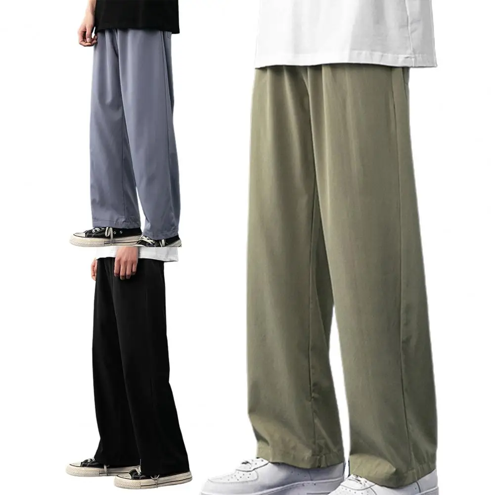 

Breathable Trendy Mid Rise Thin Casual Pants All Match Men Pants Multi Pockets Streetwear