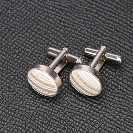LD-s112 1 пара мужские запонки для рубашки модная Свадебная вечеринка Мужская запонка в полоску однотонная ткань запонки оптом аксессуары - Окраска металла: LD-s112