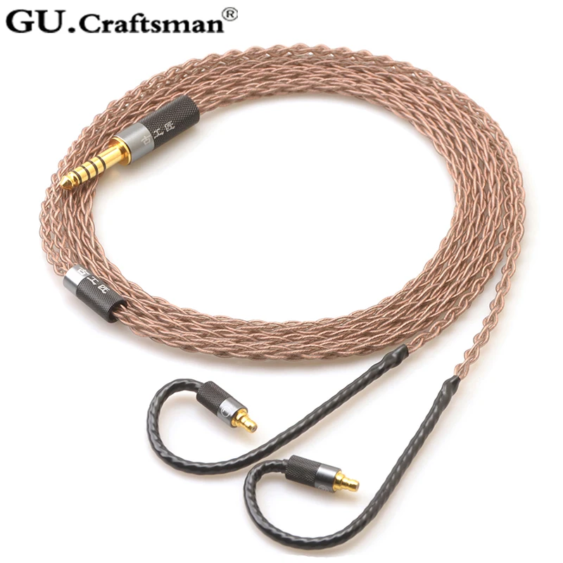 GUcraftsman 6N OCC медный 8 ядерный IE400pro IE500Pro Tyep C 2 5 мм/4 4 мм кабель для обновления баланса