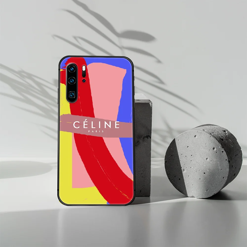

Fashion luxury brand Phone Case For Huawei P Mate 10 20 30 40 Lite Pro smart Z 2019 nova 5t black Cover Silicone Prime Fashion