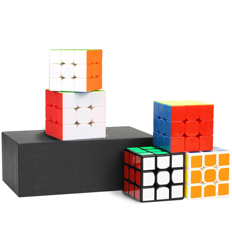 

Black Classic Magic Cube Set Gift Box Christmas Present for Children Third Order Magic Cube Brinquedos Wonder Cube DD60MF