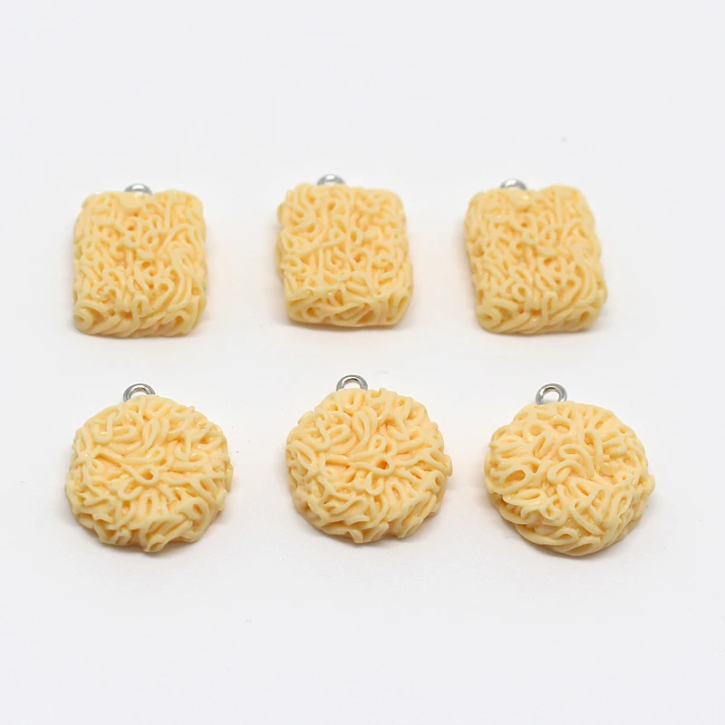 Симпатичные Круглые Подвески в виде лапши полимерная серьга брелок для цепочки и