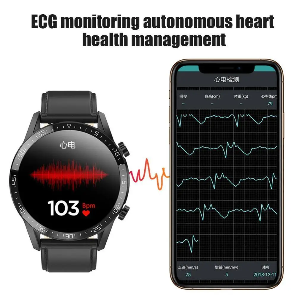 

2020 New Microwear T03 Smart Watch ECG Heart Rate Bluetooth Women Sport Blood For Men Call VS Smartwatch Watch Pressure T03 P1K7