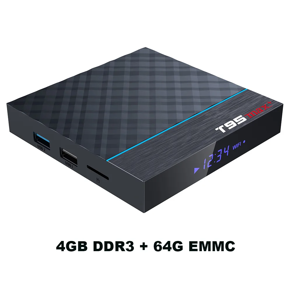 T95Z Плюс/T95 MAX Plus Смарт ТВ коробка 16/32/64GB Android 7,1/9,0 4K ТВ коробка 2,4 г/Wi-Fi 5 ГГц BT4.0 Декодер каналов кабельного телевидения T95 media player - Color: T95MAX 4G 64G