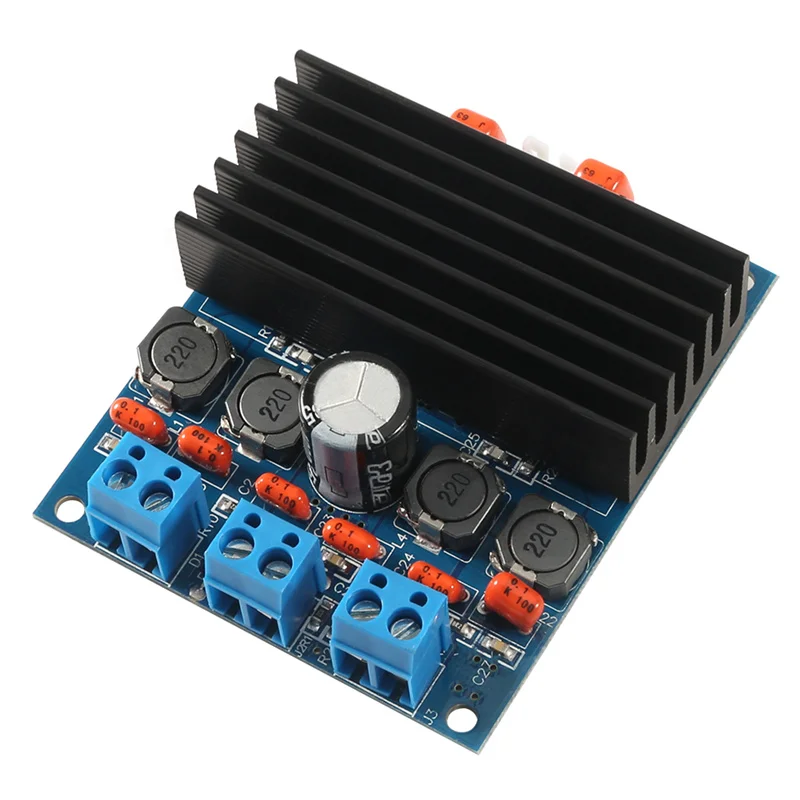 TDA7492 Amp Class D High-Power Digital Amplifier Board 2x50W W/ Radiator Speaker Amplifiers Moduler