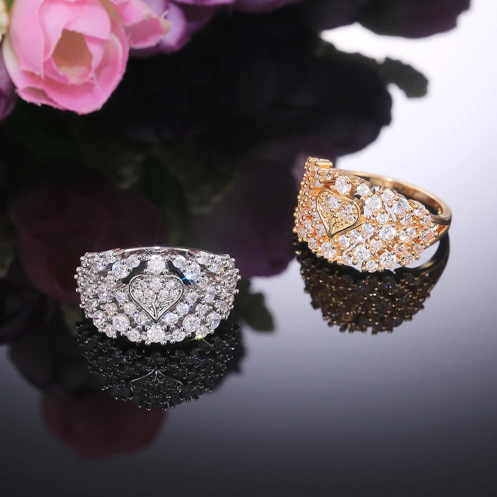 Huitan роскошные ювелирные изделия из чистого со стразами с фианитами в форме