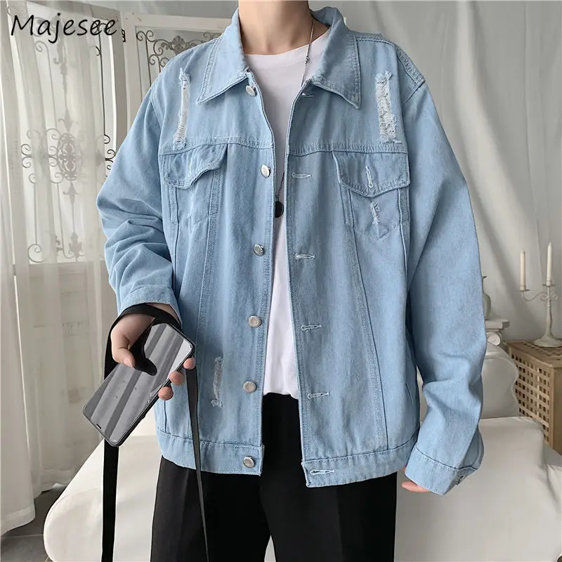 Мужская куртка с длинным рукавом отложным воротником|Мужские куртки| |