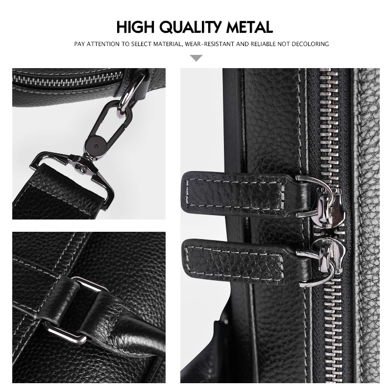 

Men's Genuine Leather Briefcase custom bag Business Laptop Handbags Male Crossbody Shoulder Bag Cow Leather Notebook Briefcases