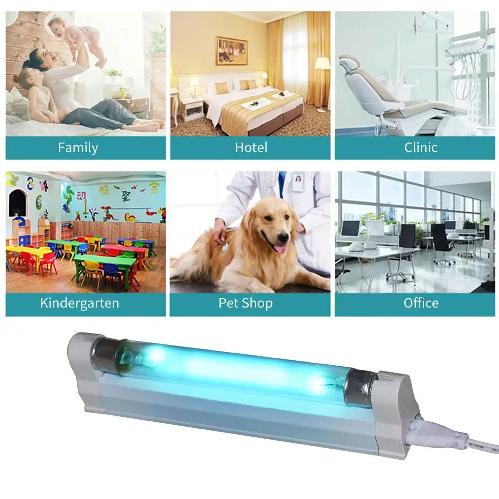 2pcs 4W UVC Sterilization Lamp Ultraviolet Ozone UV LED Light Germicidal Sterilizer For Indoor Wardrobe Hotel Tube Disinfection | Лампы и