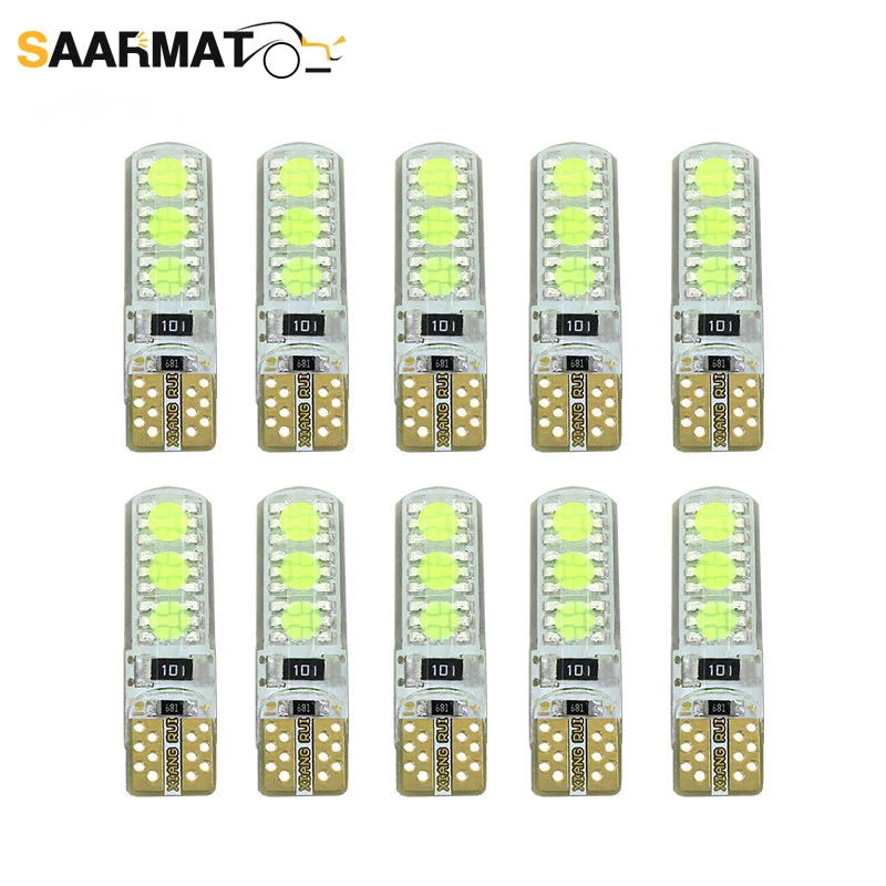 

Светодиодные парковосветодиодный лампы W5W T10 194 168 W5W COB 6SMD, 10 шт